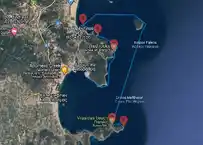 Разходка покрай остров Фидониси - карта