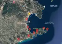 Разходка до La Roca Beach Bar - карта